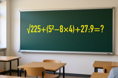 Мозг заржавел или еще варит? Решите школьный пример - у вас 30 секунд