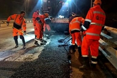 На трассе Седанка – Патрокл и улице Снеговой и во Владивостоке уложили асфальт Пресс-служба администрации Владивостока
