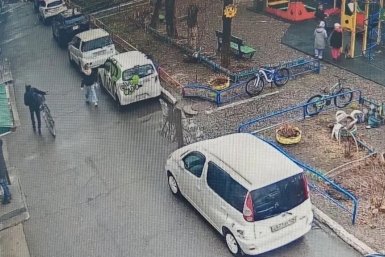 Скриншот записи с камер Пресс-служба полиции Приморского края